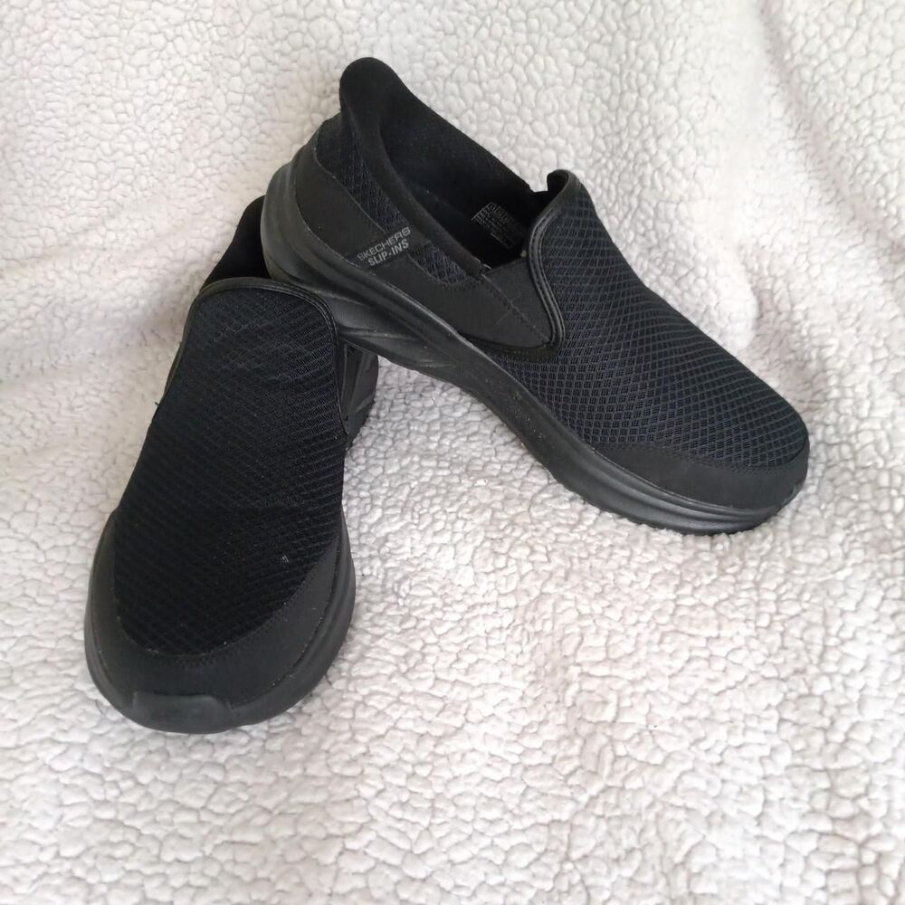 Skechers Hands Free Slip-ins Men's Black Shoes Size 11 Extra Wide